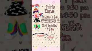 Party Information 🥳🎉