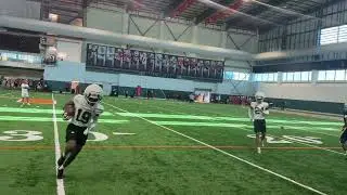 Miami Hurricanes Fall Practice August 1, 2025 DB drills