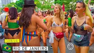 🇧🇷 Walking in the RIO DE JANEIRO CARNIVAL — Bloco de Carnaval — Brazil【 4K UHD 】April, 2022