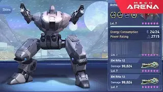 Heavy Tank: 1-shot-1-kill. EM Rifle Gameplay | Mech Arena