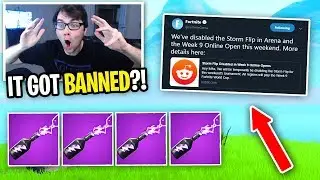 I used the NEW Storm Flip and it got BANNED from Fortnite... (it's overpowered)
