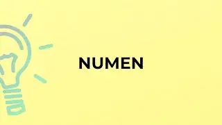 What is the meaning of the word NUMEN?