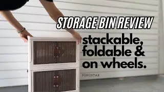 Storage Bins Review - Stackable, foldable, and on wheels!