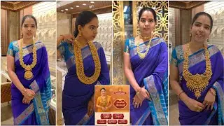 Pothys Swarnamahal New Shop Open | 14g Gold Necklace Light weight Haram | Rs.2000 per Sovereign Off