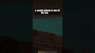 How to not make zombie pigmen mad in Minecraft #shorts