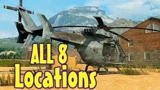 All BLACKOUT HELICOPTER LOCATIONS | 8 Locations | Call of duty Black Ops 4
