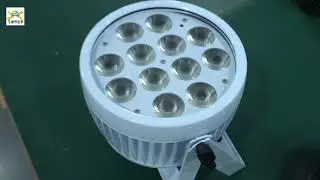 White Black Aluminum Shell Waterproof 12x18W RGBWA UV Battery Wireless Led Par Cans TP-B1218WB