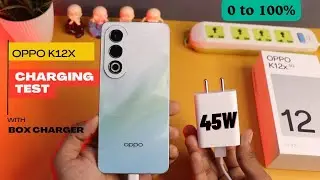 Oppo K12x 5G Charging Test with Box Charger || 0 to 100% , 5000 mAh Battery 🔥