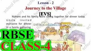 Journey To The Village | Class 4 EVS Lesson 2 | RBSE | Question Answers | For English Medium #rbse