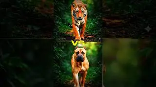 Tiger vs. Strongest Dogs: Ultimate Battle for Dominance (Who Wins?) #shorts #tiger #dogs