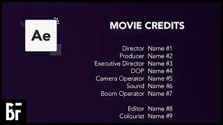 Создание плавающих титров в After Effects