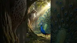 Bajh🦅or🦚mor ki kahani #entertainment #moralstories #viral #forest #eagle #peacock #shortvideo