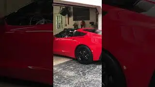 2016 Corvette Stingray, performance exhaust, targa top removed, M7