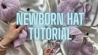 Easy Baby Hat (0–3 Months) – No Pattern Needed!