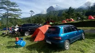 SUASANA CAMPING DI BUKIT KLANGON MERAPI