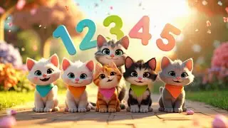 Five Little Kittens &ndash; Counting Song for Kids | Cute Cat Nursery Rhyme