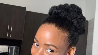 WEDDING INSPIRED AFRO PUFF WITH 4C NATURAL HAIR