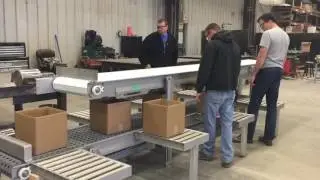 Two-Tier Pack Off Conveyor