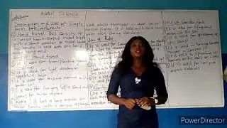 AGRICULTURAL SCIENCE -DESCRIPTION AND USES OF SIMPLE FARM TOOLS