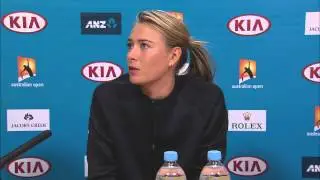 Maria Sharapova press conference - Australian Open 2015