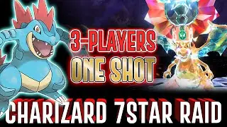 FERALIGATR OHKO Charizard 7 star tera raid 3-players-strat - Pokemon Scarlet & Violet