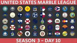 United States Marble Race League Season 3 Day 10 Marble Race in Algodoo