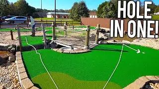 EPIC Mini Golf Hole In One! Unbelievable Putt!