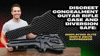 Discreet Concealment Guitar Rifle Case and Diversion Safe: Displaying Elite Iron's Delta Suppressor