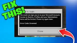 How To Fix Minecraft Error Code Drowned (Failed to Login) - NEW 2026✅🎮