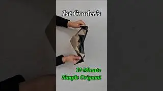 초등 1학년이 10분 만에 만든 종이접기 Bat Dracula Origami