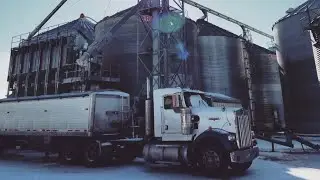 Hauling corn to the Ethanol Plant