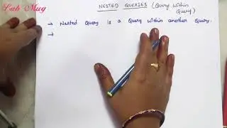 Nested queries or sub queries in SQL || SQL IN TELUGU