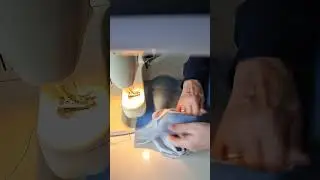 Çantaya arka cep çalışması.  Hiç bu kadar kolay olmamıştı.
