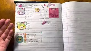 Composition notebook as a daily planner