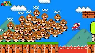 Super Mario Bros., but Every Time Mario Jumps, Goombas Multiply!