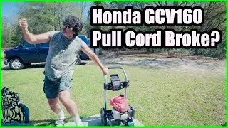 Как заменить шнур/трос ручного стартера на Honda GCV160