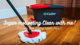 CLEAN WITH ME! *KITCHEN AND LIVING ROOM TRANSFORMATION!!*