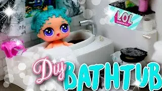 Realistic Miniature Bathtub for LOL Surprise Dolls DIY ~ Dollhouse Tutorial &hearts;