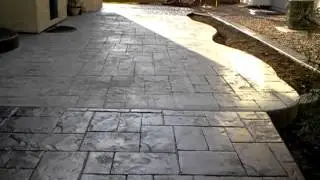 Stamped Concrete Border Edging Patio Denver