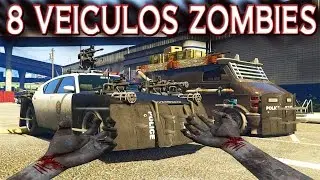8 VEÍCULOS ZOMBIES no GTA 5! Os Melhores do MOD MENU MENYOO (Zombie Cars) MODS CARROS