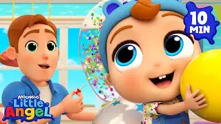 Balloon Party Time!!! 🎈 Little Angel | Nursery Rhymes for Babies