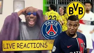 Dortmund vs. PSG LIVE Reactions | Mbappe Hits the Bar! Dembele MISS!