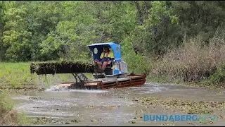Weed Removal Machine at Baldwin Swamp