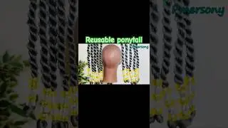 Detachable ponytail Tutorial | Easy Kids Hairstyle #shorts