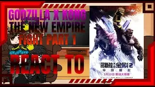 Kaiju Parents react to Godzilla x Kong the new empire fight part 1 Gacha club (Godzilla and Kong)
