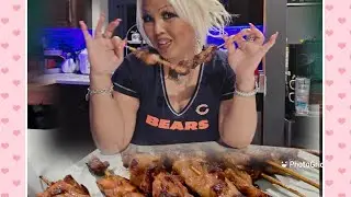 My chicken on the stick BIG HIT every single time