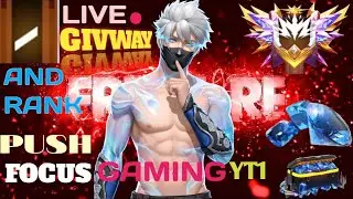 New Grandmaster Top 1 Push V Badge Lobby ❤ FF ✌ Free Fire LIVE! #freefire #focusgamingyt1#rtghype
