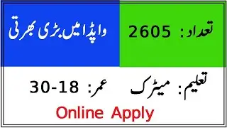 WAPDA Jobs 2021 (2605 Seats) for the post of Assistant Line Man (ALM) 2021 | KPK Jobs 2021