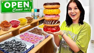 Mein eigener DONUT-LADEN zuhause ! 🤩🍩 (Kundin isst nur Mayo-Donuts) - Celina