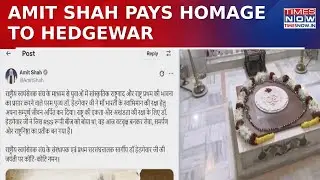Union HM Amit Shah Pays Homage To Hedgewar Amid PM's Historic Nagpur Visit | English News